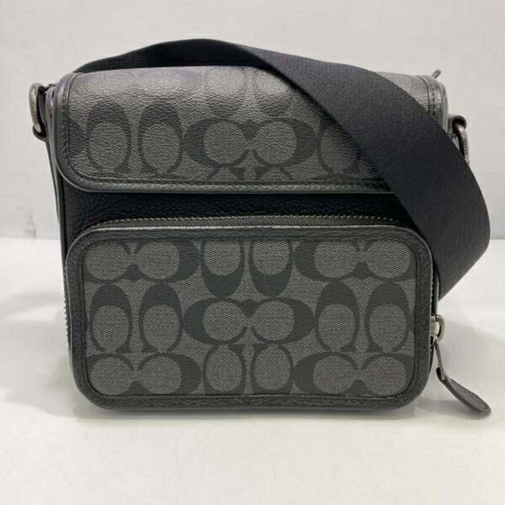 COACH SULLIVAN FLAP CROSS Shoulder Bag, Black, R-B (Coach)